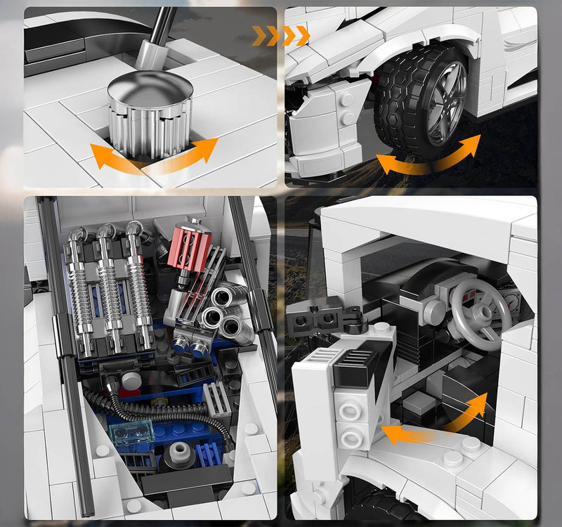 High-Performance European Race Truck Model 1603Pcs-3