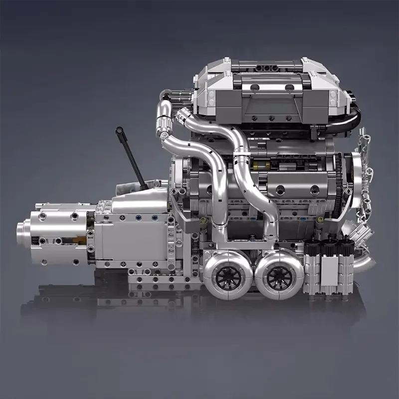 Motorised Hypercar W16 Engine & Gearbox 2023pcs-3